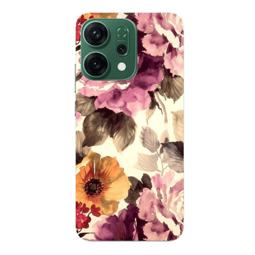 Oppo RENO 14 Daisies and roses Transparent Silicone TPU Θήκη